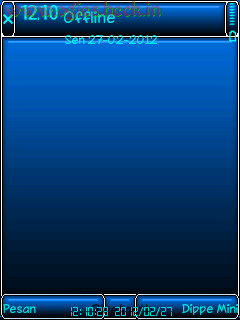 Theme Blue Black Qvga Blueray Giao Diện Xanh Đẹp Mê lY Nhưng Full Có 90% Icon