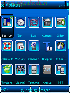Theme Blue Black Qvga Blueray Giao Diện Xanh Đẹp Mê lY Nhưng Full Có 90% Icon