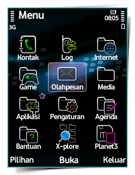 Theme Blackberry Giao Diện Xanh Đen Icon Đơn Giản Full Icon 95%